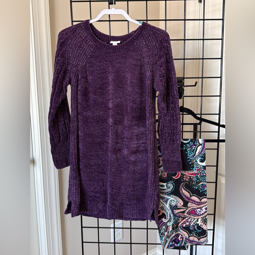 LuLaRoe Deep Purple Knit Sweater